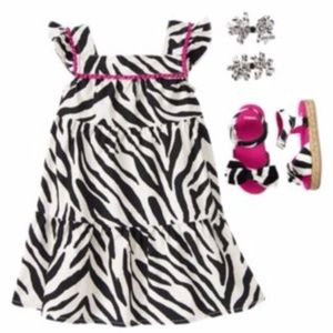 GYMBOREE Girl's Wild For Zebra Animal Print Dress